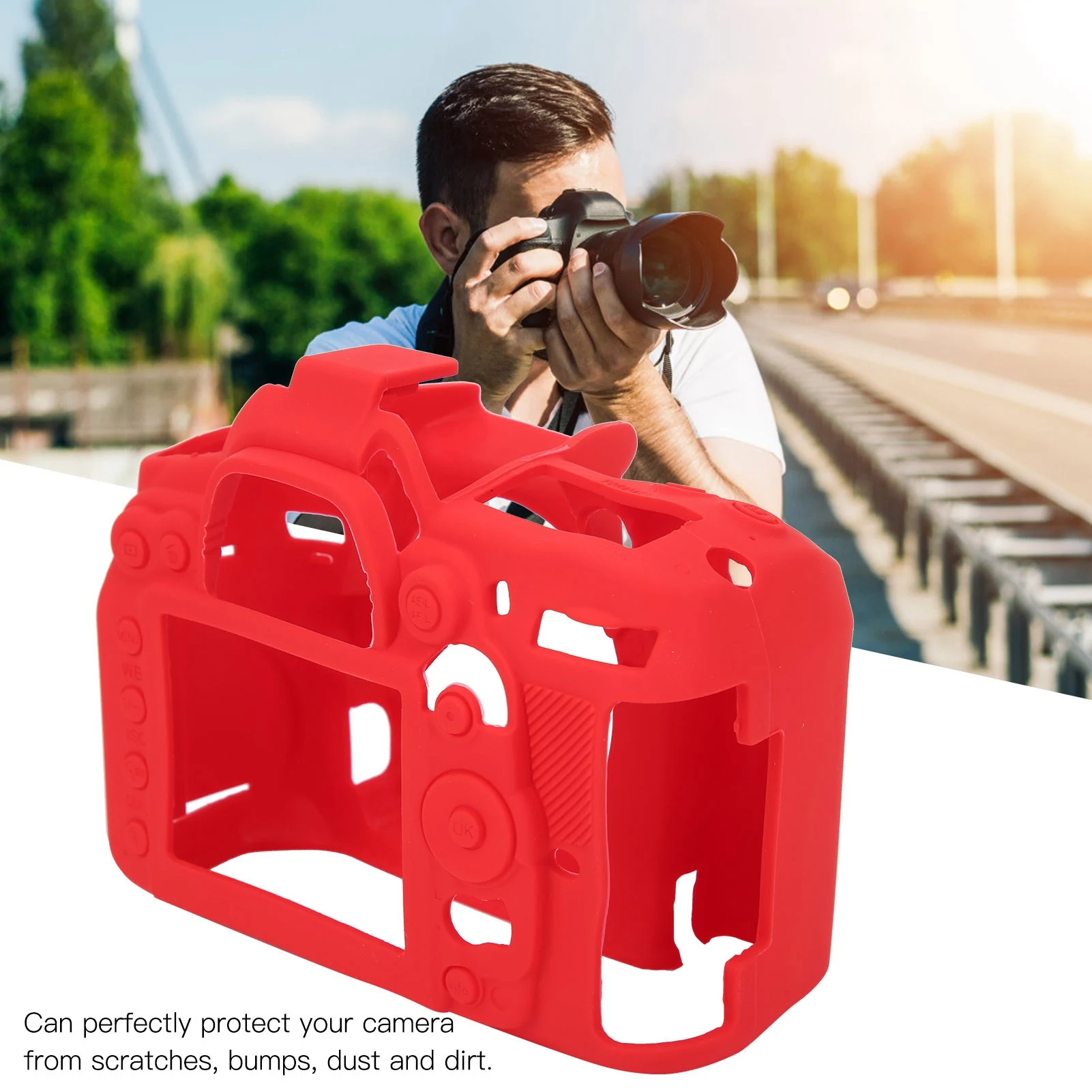 Camera Protective Cover Camera Silicone Cover Camera Protective Shell Silicone Case Cover Fit for Nikon D7000 Camera Accessories