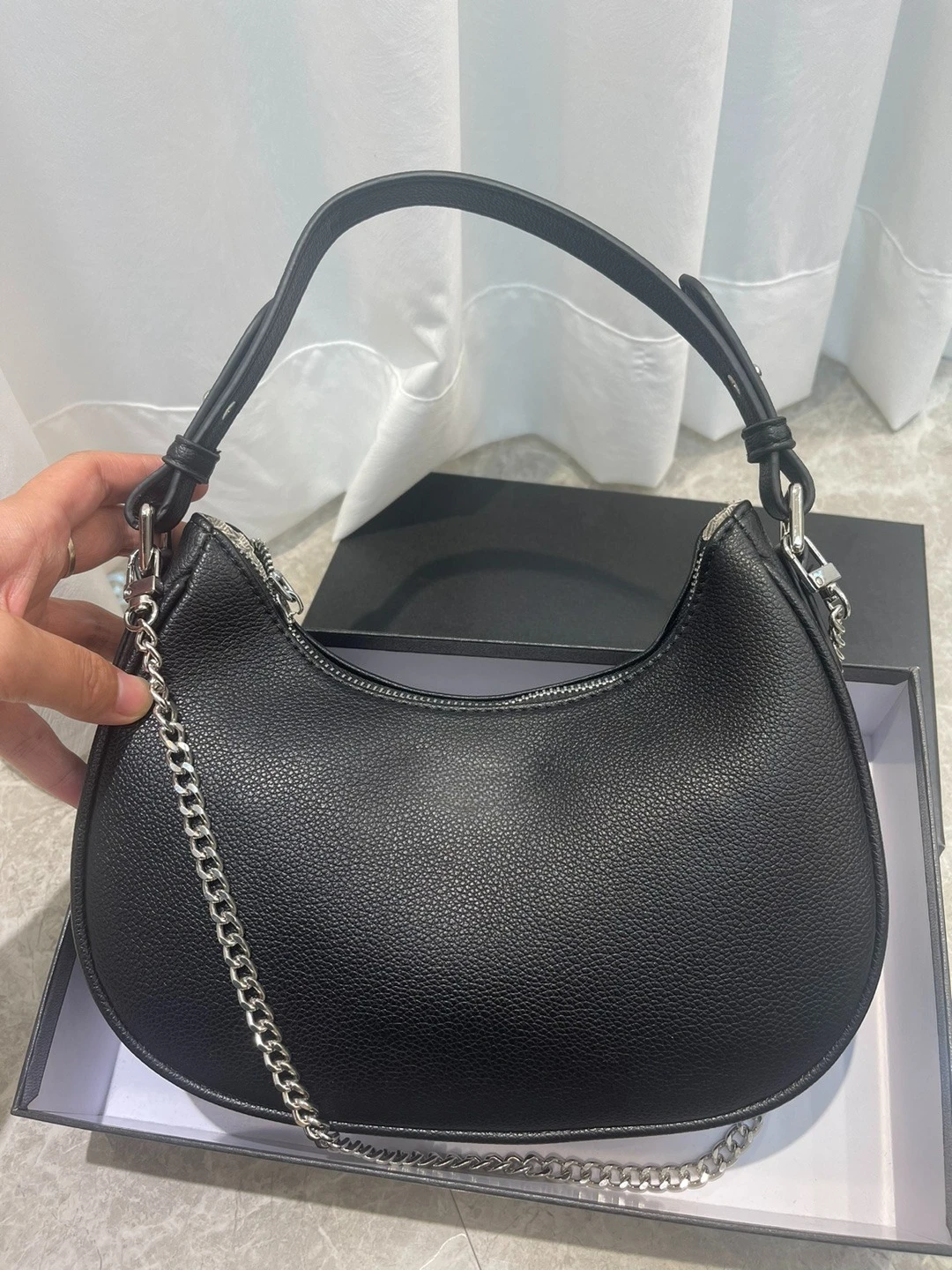 

French Premium Delicate Diamond Wing Chain Clutch Crossbody Bag Women's Synthetic Leather Shoulder Bag Casual