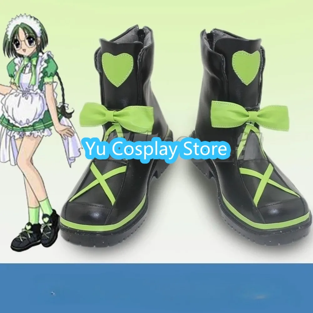 

Mew Mew Midorikawa Lettuce Cosplay Shoes Classic Magical Girl Green Dance Shoes