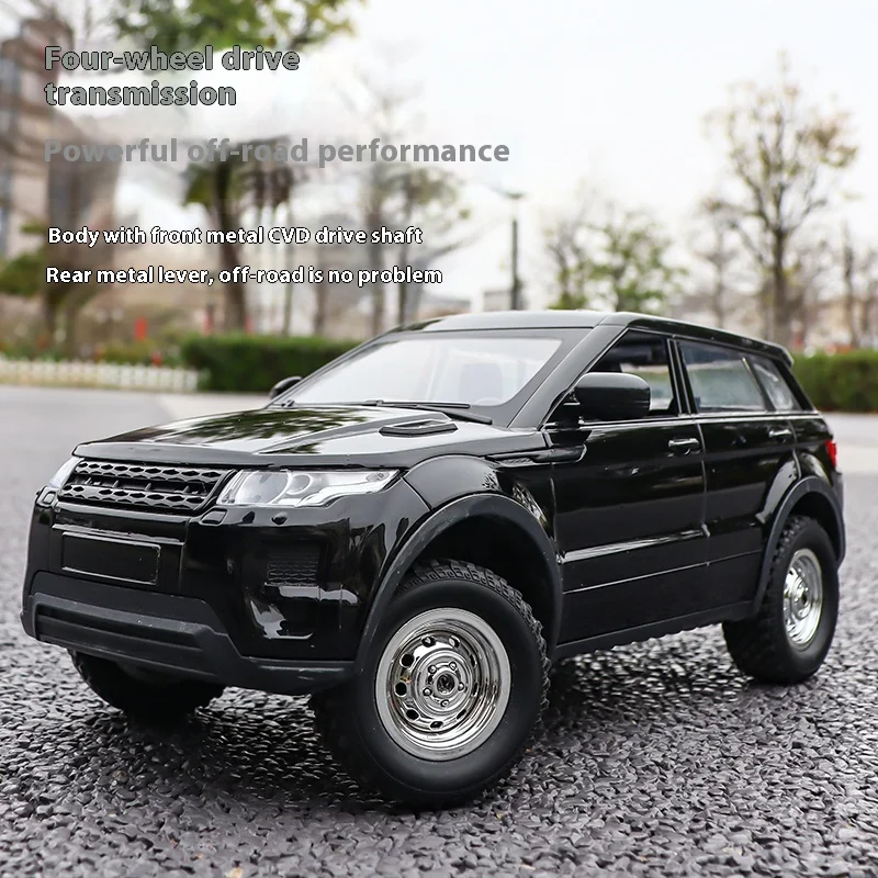 Modèle de voiture électrique de simulation de lumières LED à grande vitesse, voiture tout-terrain RC Sat 1299 Land Rover RC, 4x4, cadeau jouet, 1/14