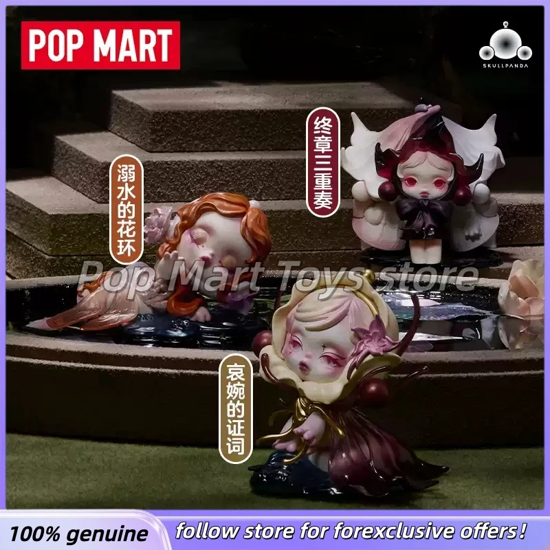 

Authentic Pop Mart Skullpanda Petals In Four Acts Series Blind Box Collectible Model Doll Action Figurine Home Decor As Gifts
