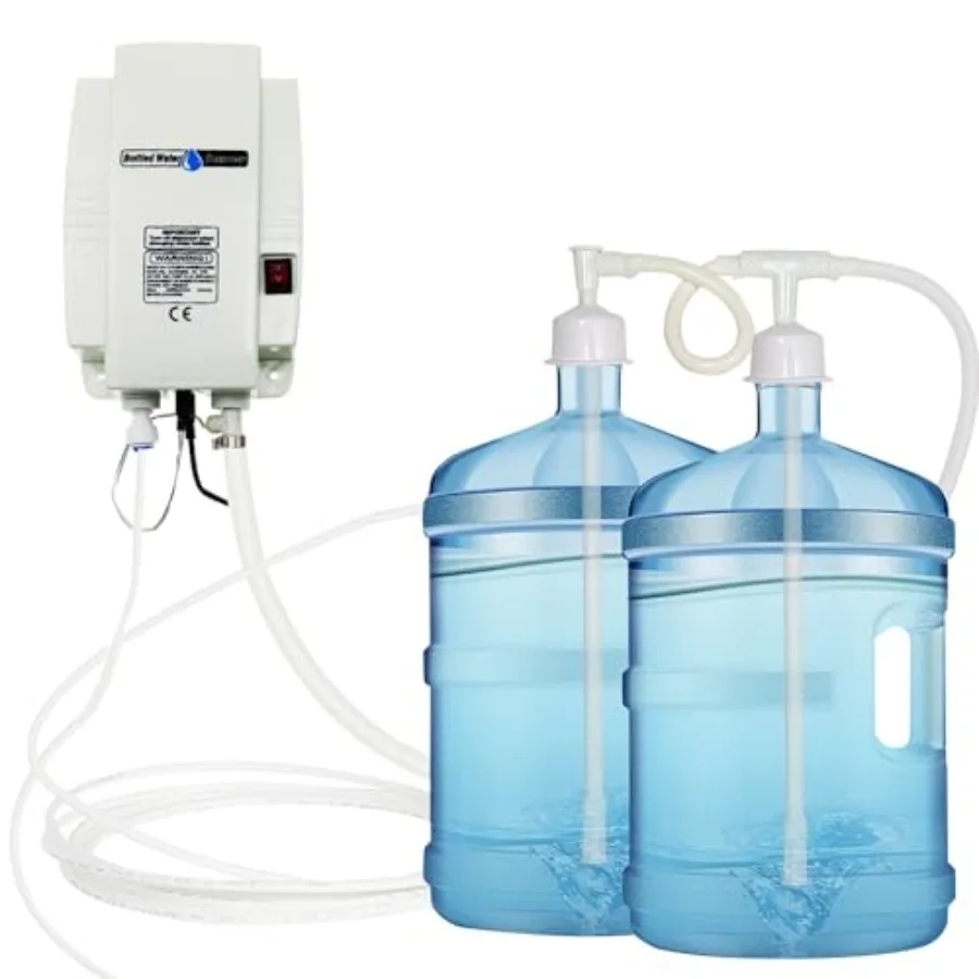 Bottled Water Dispenser Pump System Double Inlet 110V Electric Drinking Water Pump Large Flow 3.8L 5 Gal Automatic Bottle Water
