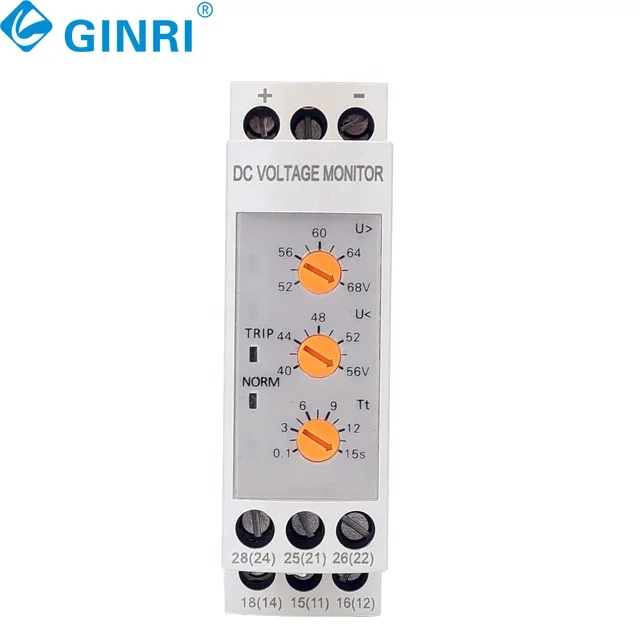 DC12V 24V 36V 48V Over Under Voltage Protection Voltage Monitor Relay