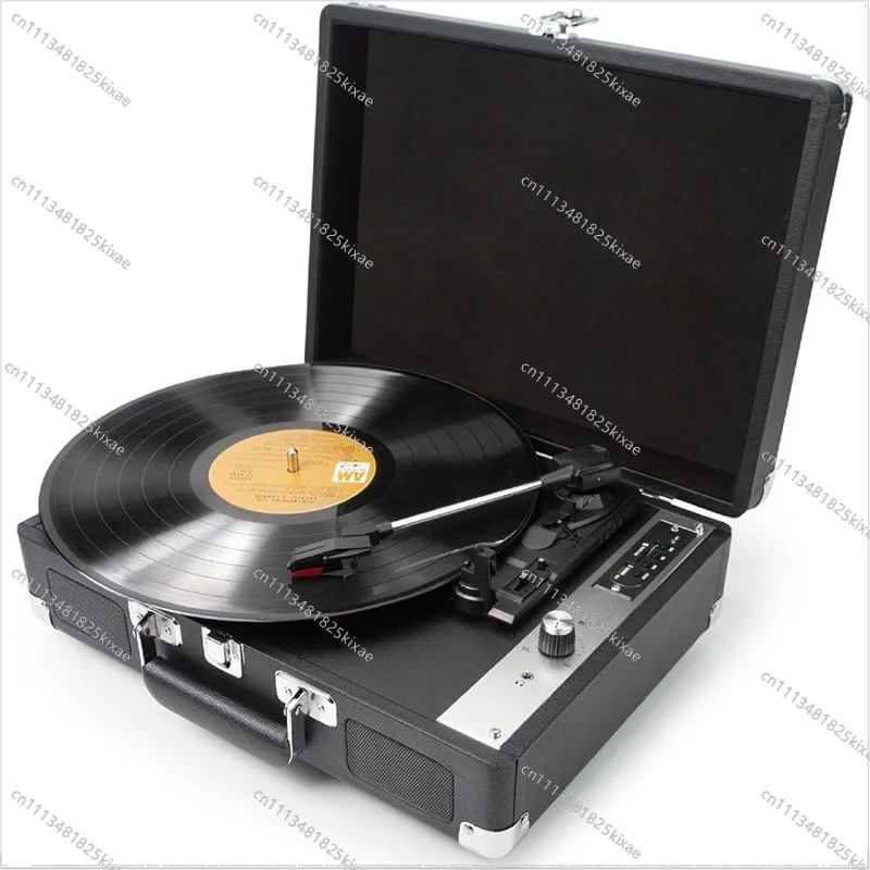 For Vintage Vinyl Record Player Bluetooth Portable Gramophone Record Player Gift Ornament Portable Record Player Speaker