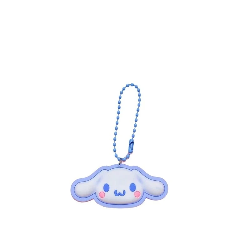 Leuke Cartoon Sanrio Tas Hanger Met Speelgoed Siliconen Film Parcha Hond Cinnamoroll Sleutelhanger Cadeau Leuke Mini Groothandel Een Verjaardagscadeau