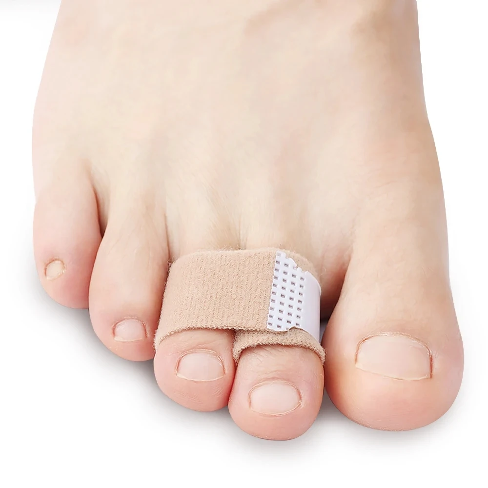 2/5/8-Pack Reusable Fabric Toe Splints for Overlapping, Broken, or Bent Toes - Toe Fracture Immobilization