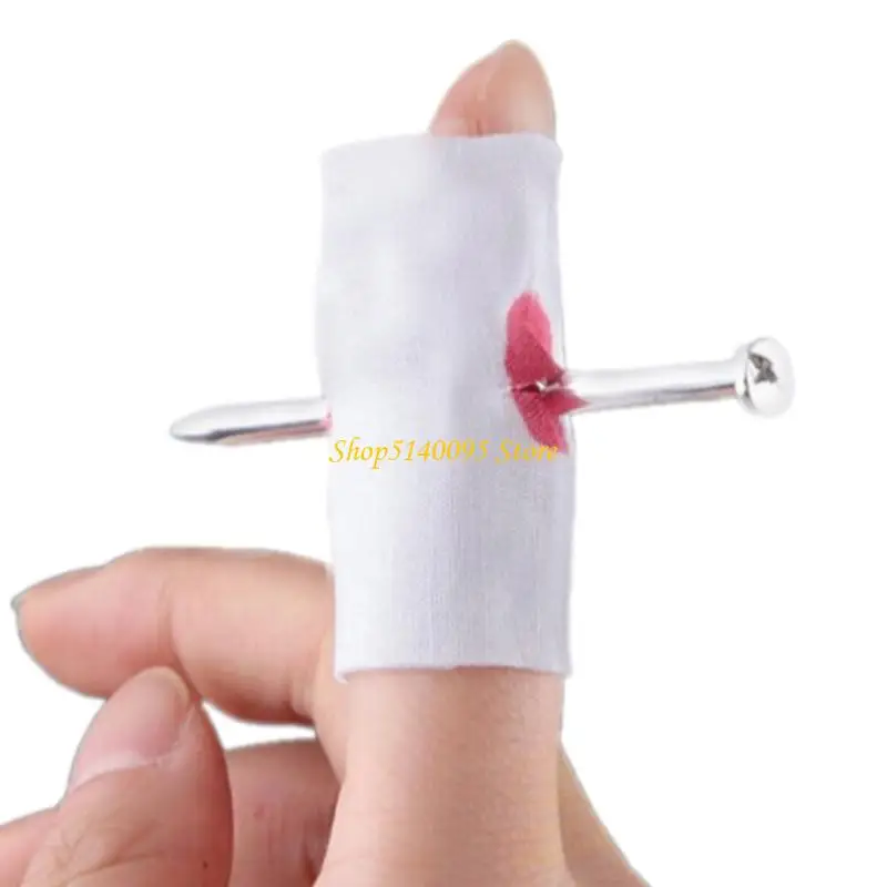 

DXAE Artificial Bloody Finger Covers Through Finger With Bandage for Halloween