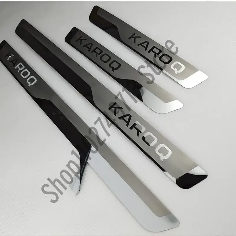 Door Sill Strip for Skoda KAROQ 2017-2022 Stainless Steel Scuff Plate Peda Pedal Cover Car Styling Stickers Auto Accessories