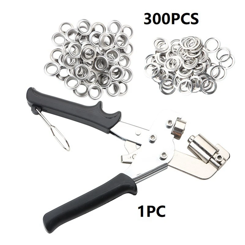 Pinze a crimpare Set Pinze per punzonatura su tela Strumento per punzonatura per poster con astucci in tessuto verniciato a spruzzo con 300 pulsanti riutilizzabili