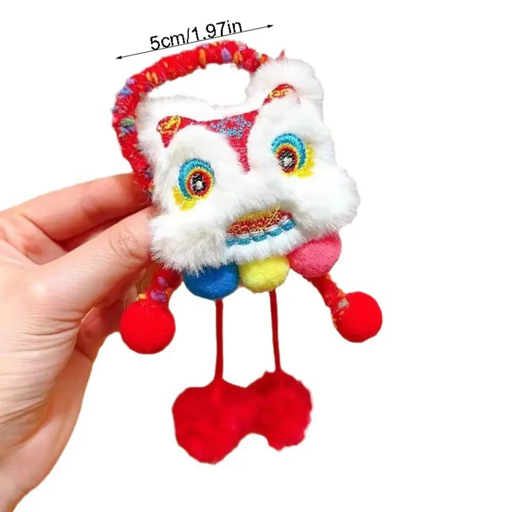 Borla de Año Nuevo, cuerda para el cabello, soporte para cola de caballo, Anillo para el cabello, tocado de despertar de León, accesorios para el cabello, banda elástica para el cabello