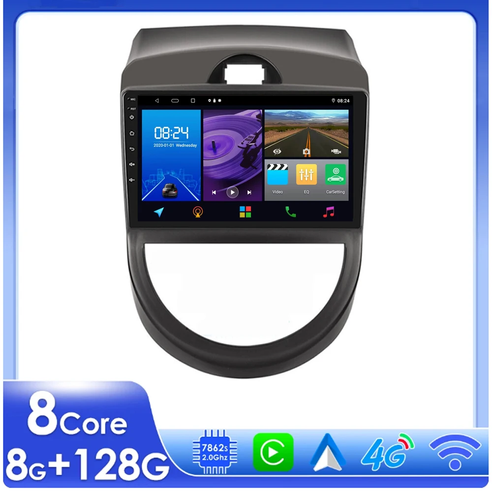 

2Din Android 13 Car Radio For Kia Soul 2008 2009 2010 2011 2012 2013 Multimedia Video Player Navigaion GPS 4G Carplay Auto WIFI