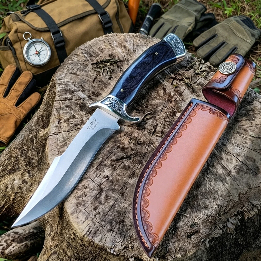 High Hardness 8cr13mov Blade W - Bushcraft Knife Fixed 评论和价格