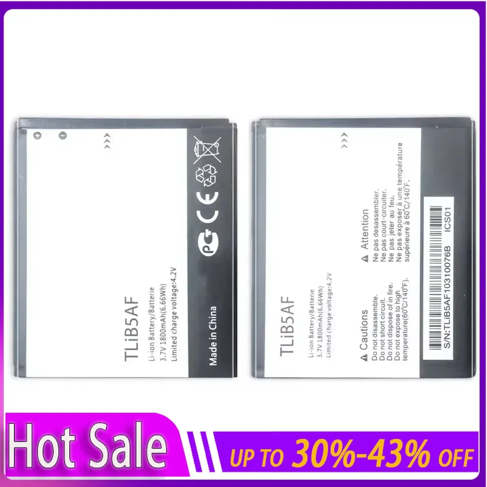 

Аккумулятор TLiB5AF 1800 мАч для Alcatel One Touch OT Pop C5 5036 5036D 5037 5037X 5037A 5037D для TCL S800 S710, портативные батареи