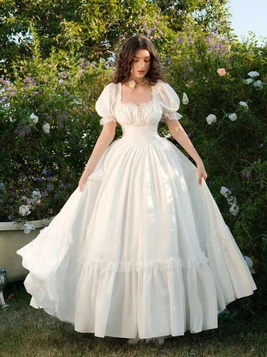 Is the White Vintage Puff Sleeve Ball Gown Your Next Event Staple? A Minimalist's Honest Review