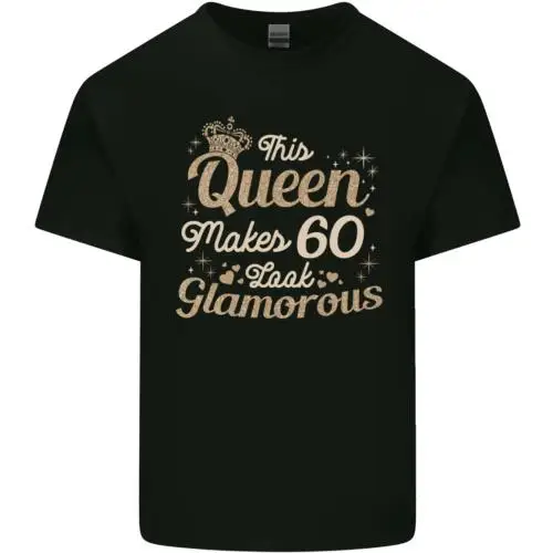 60th Birthday Queen Sixty Years Old 60 Mens Cotton T-Shirt Tee Top