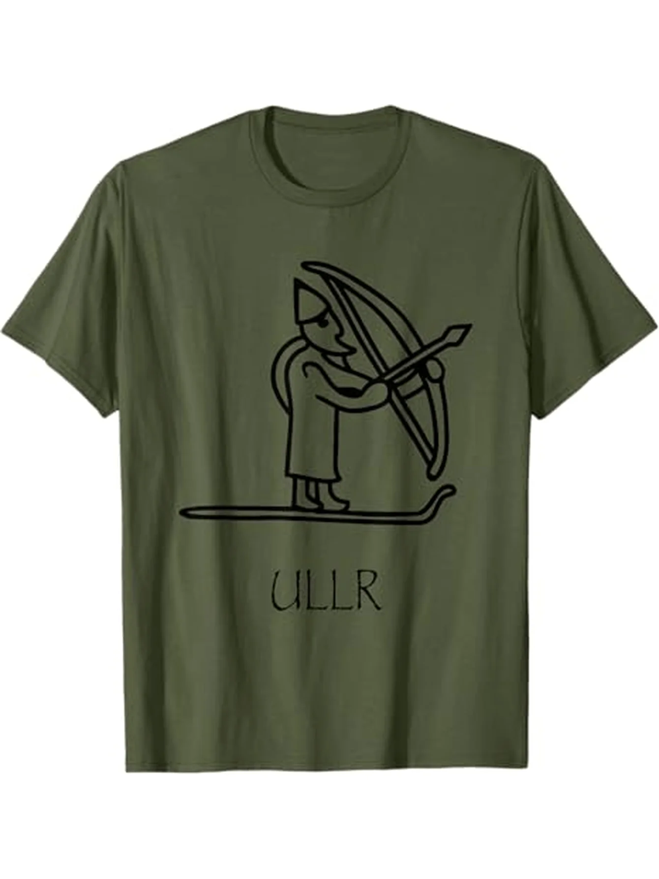 Norse Myth Ullr God of Archery Ski T-Shirt 100% Cotton O-Neck Short Sleeve Summer Casual Mens T-shirt Streetwear