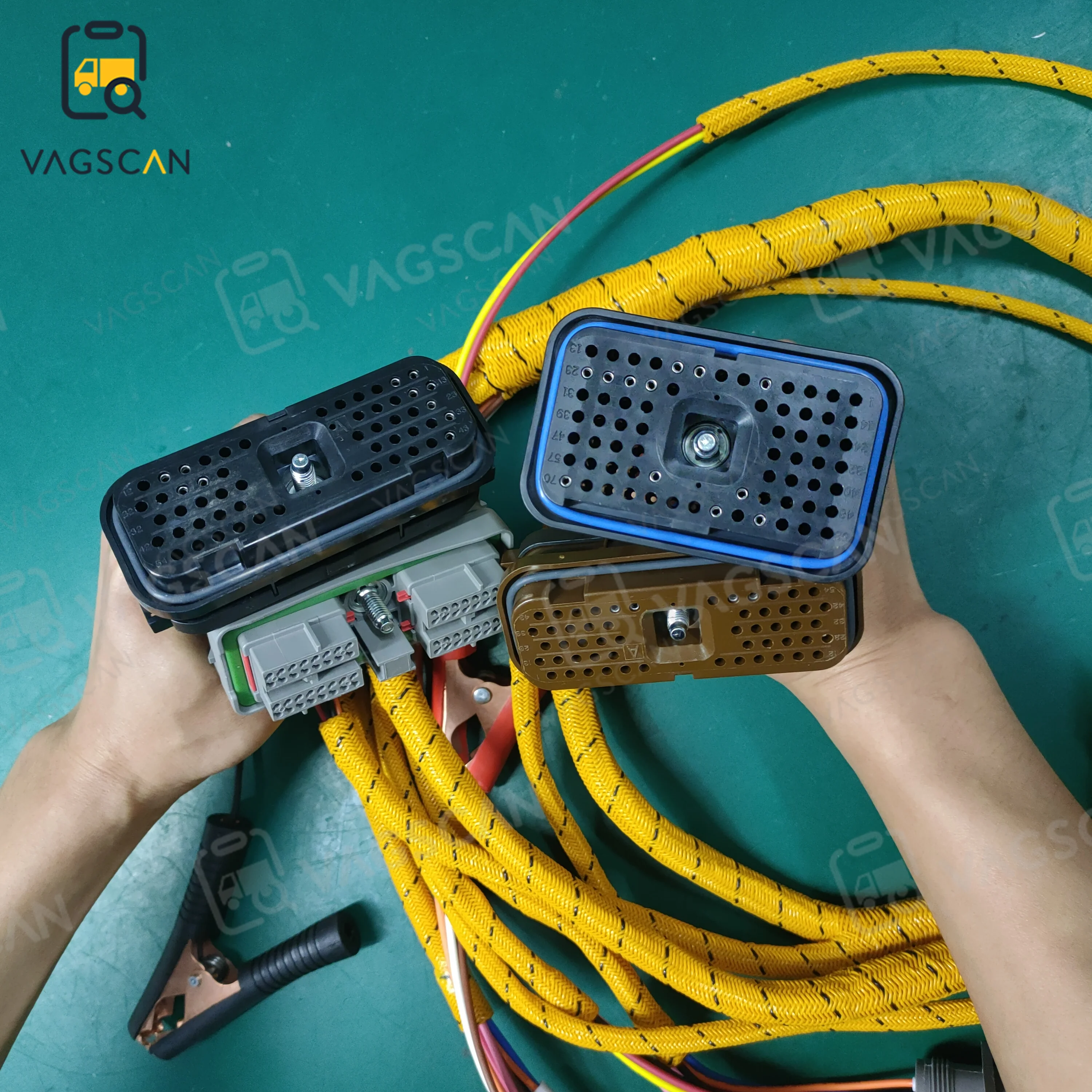 ل CAT ECU كابل ECM خنق المقبض للبرمجة اختبار التشخيص المتكاملة بدء ERPILLAR حفارة ET مقياس لوحة رصد