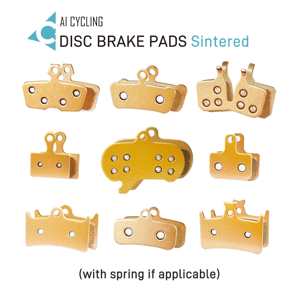 4PRS Sintered Metal Disc Brake Pads for Bike Cycling Compatible with SHIMANO SRAM AVID HAYES Magura Formula ZOOM - Set of 4