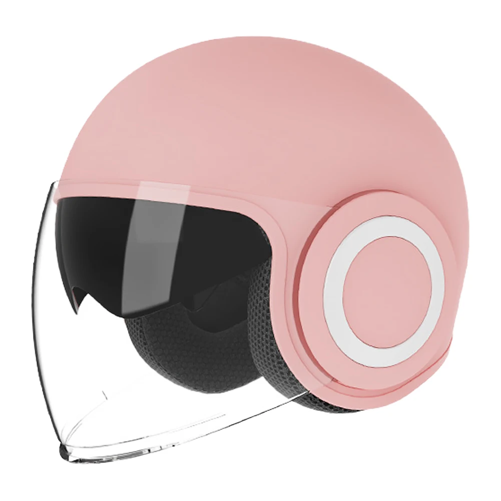 Motorcycle Helmet Anti-Glare Sun Visor Warm Half Helmet Woman Electric Motor Bike Open Face Half Helmet for Bike Scooter ATV UTV