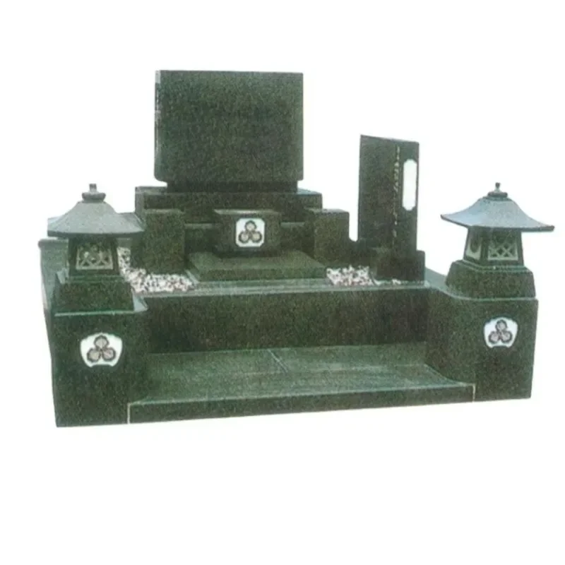 Hot Sale Japanese Style Hot Sale Cemetery Natural Stone Carved Large Tombstone And Headstone For Sale