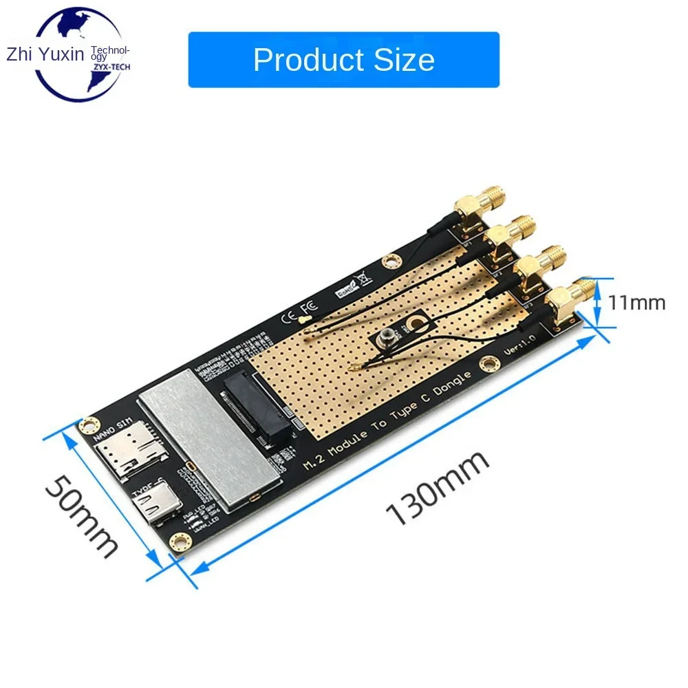 Nieuwe M.2 B Sleutel 4G/5G Netwerkkaartmodule Adapter, B Sleutel Tot Type-C Interface Adapter