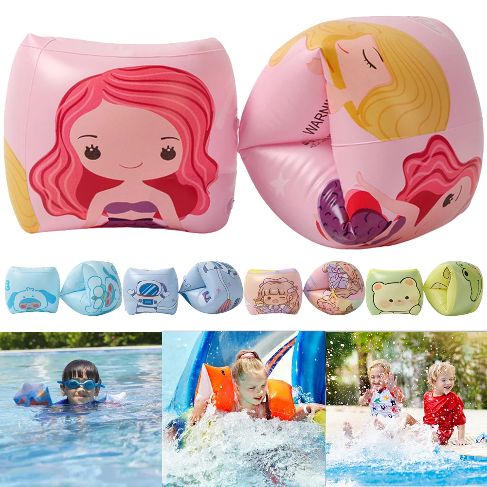 1 Pairs Kids &adult Inflatable Arm Bands Ring Swimming Arm Floats Pool Arm Bands Float Swimming Ring Child inflatable Pool Float