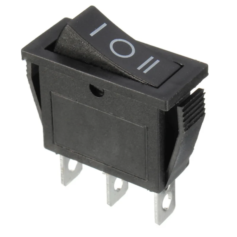 1/3/5/10/20PCS On Off On Rocker Switch 3 posições SPDT retangular preto para carro barco 12V