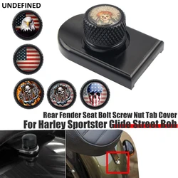 For Harley Sportster 1200 883 Dyna Street Bob Touring Road King Softail Fatboy Motorcycle Rear Seat Bolt Screw Mount Knob Cover