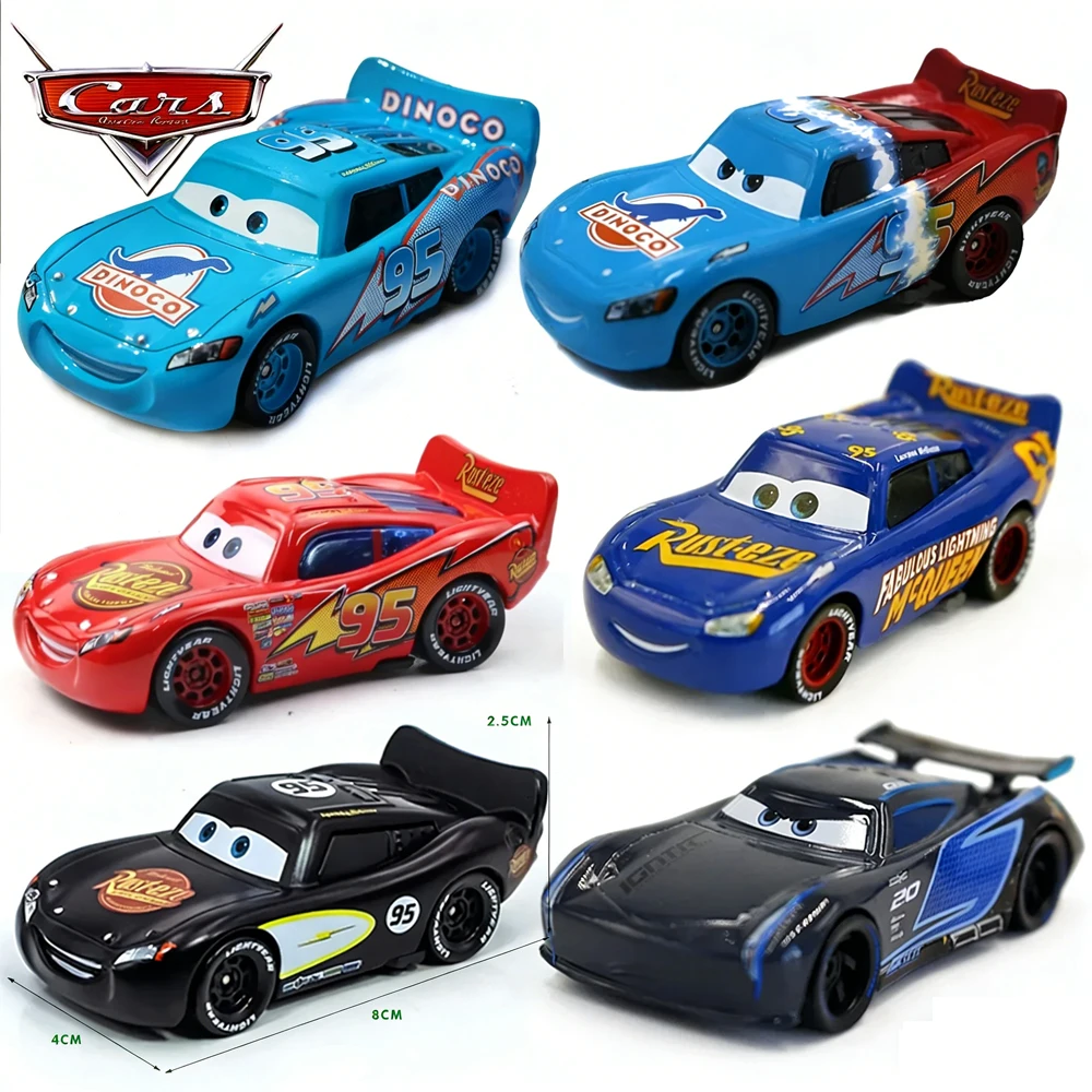 Novo Carro de Brinquedo Infantil Disney Pixar Carros 3: Faísca McQueen, Jackson Storm e Ramirez em Liga Metálica Fundida 1:55