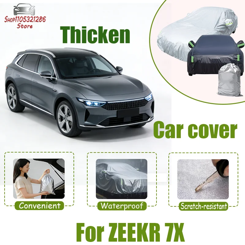 

For ZEEKR 7X Car Full Cover - Outdoor Waterproof Snowproof Sunshade, Winter & Summer All Weather Auto Protection Accessories