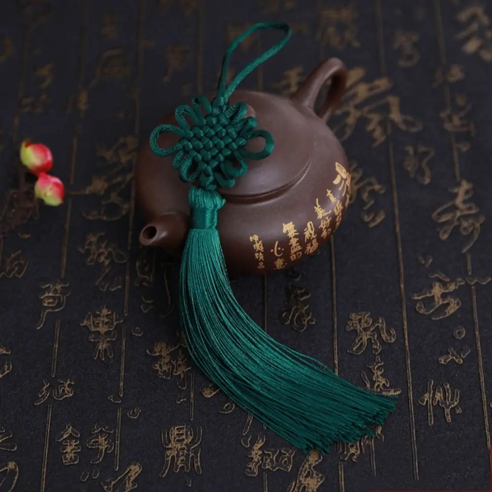 

Small Size Chinese Knot Tassel Traditional DIY Handmade Chinese Knot Pendant Chinese Style Polyester Gift Box Pendant Home Decor
