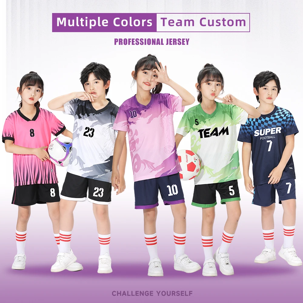 Adult Kid Soccer Jersey Customize Football Uniforms Shirts Men Women Futsal Sportswear Training Tracksuit Sports Outfit Clothes