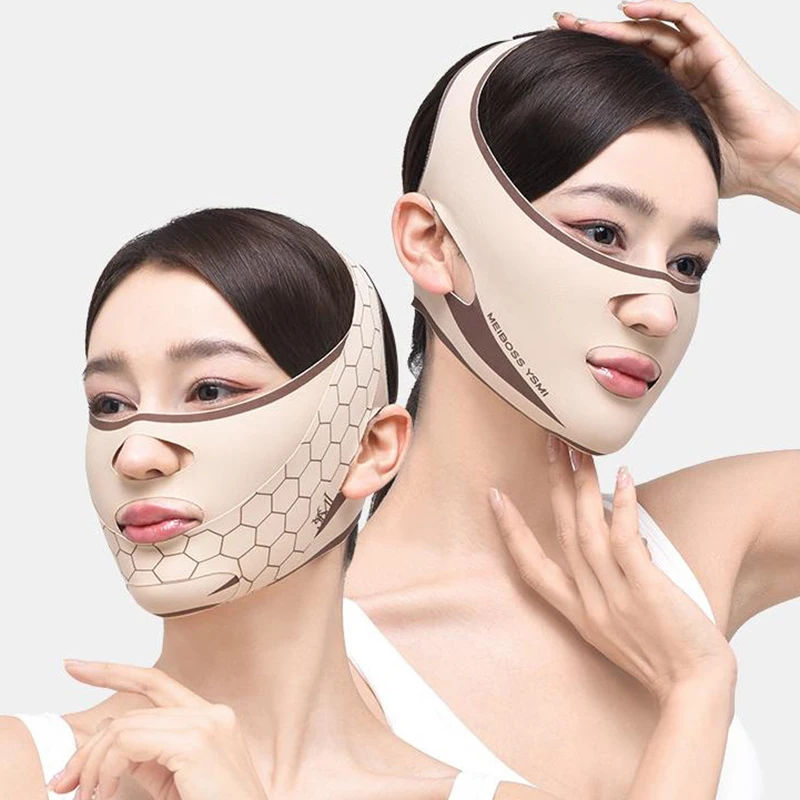 Mento guancia fasciatura dimagrante forma a V V linea maschera di sollevamento Lifting del viso fascia antirughe fascia per dormire maschera di bellezza salute