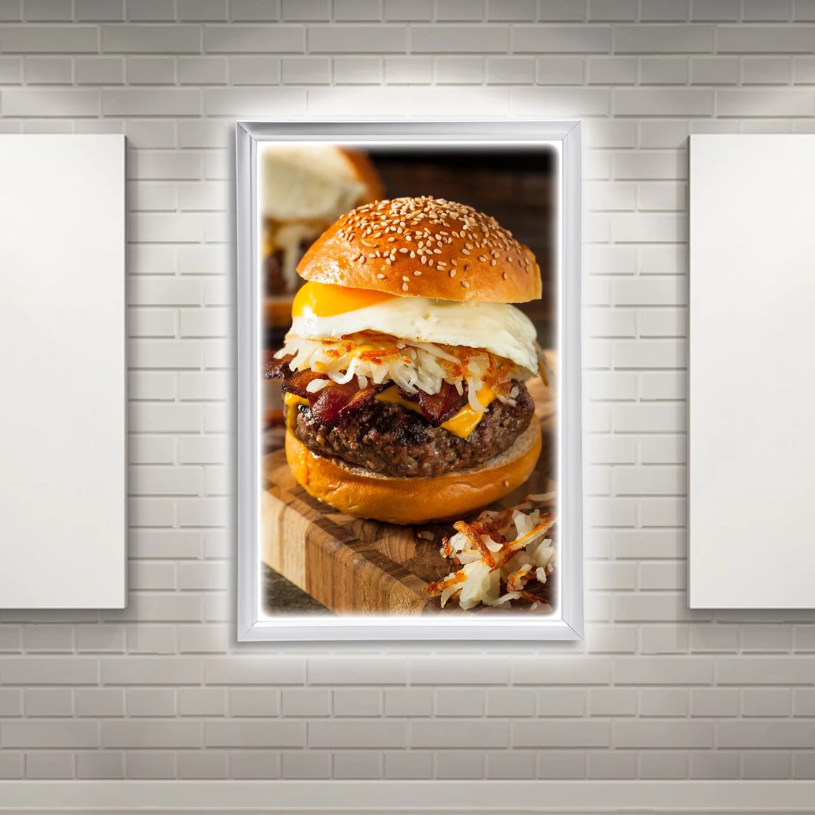 LED Sign Display Panel – 24x36 Inch Lighted Poster Frame with Aluminum Alloy Frame for Business and Home