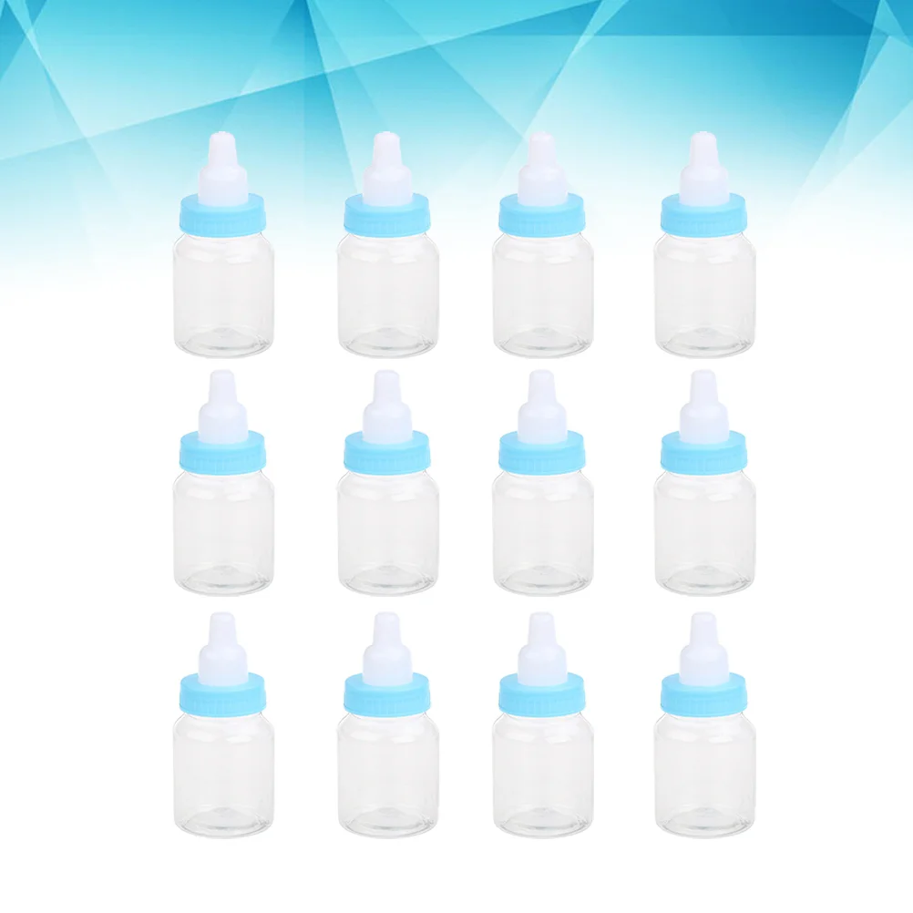 12 Pcs Small Feeding Bottle Design Bath Event Decorations Cute Baby Bottles Unique Gift Boxes
