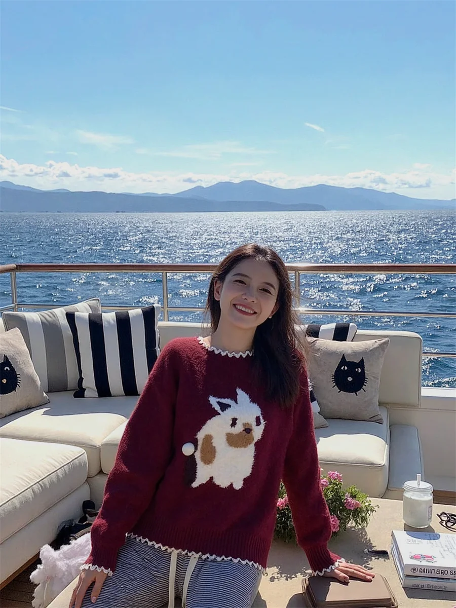 

Trendy V-neck Pullovers Women Lightweight Knit Spring Autumn Casual Elegant Office Lady Fashion Versatile Basic Simple Style