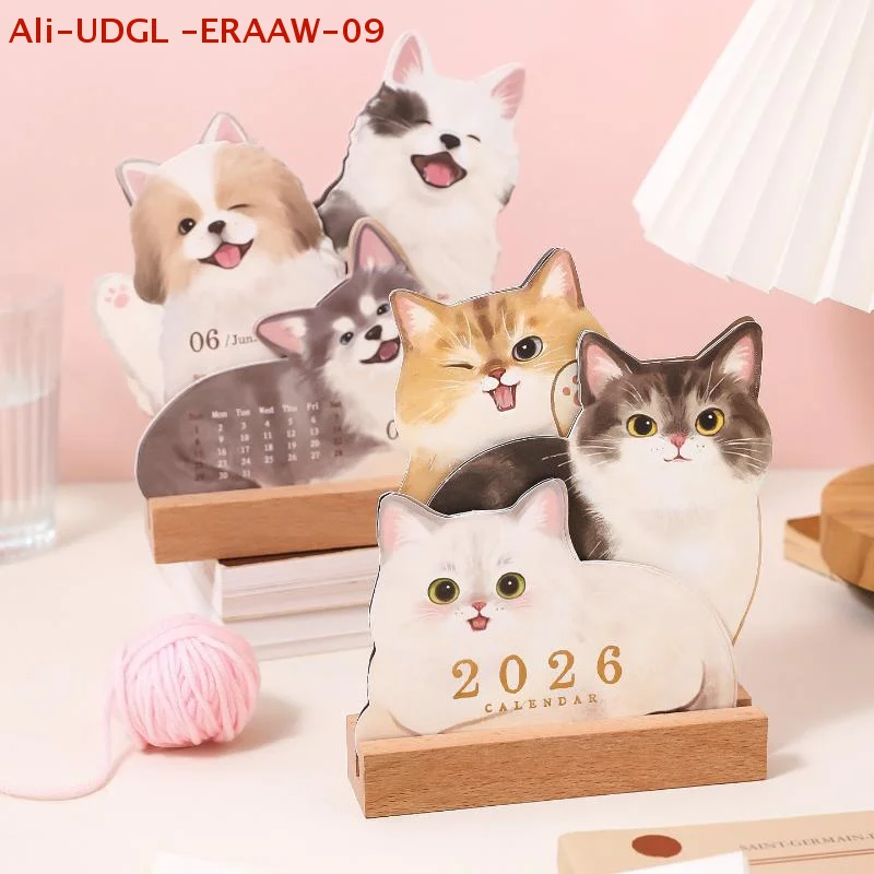 Cat Dog Desk Calendar: Effective Planner; Scheduler for Home, Office, and School