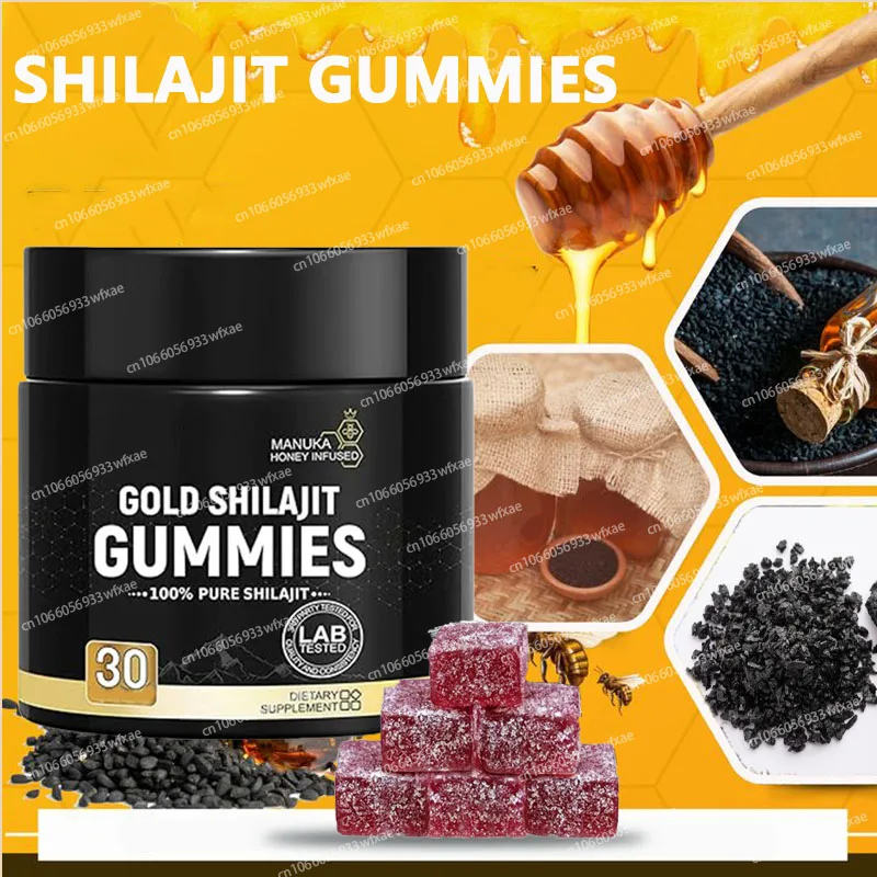 

Himalayan Shilajit Gummies Gold Grade Shilajit With Ashwagandha for Energy,Immune Support and Brain,Heart Health