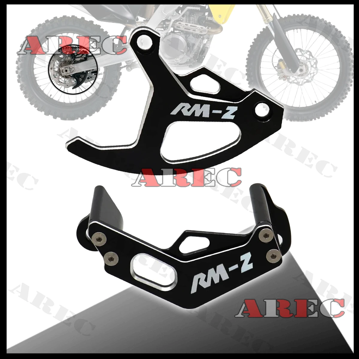 

Для Suzuki RMZ 250 2007-2017 RMZ 450 2005-2017 мотоцикл с ЧПУ задний тормозной диск защита суппорта аксессуары RMZ250 RMZ450