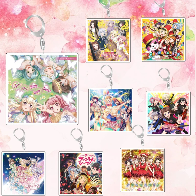 

Anime BanG Dream Acrylic keychain Kawai Collect Hanging piece Cosplay Characters Ornament Accessories Goods Collection Gifts 6cm