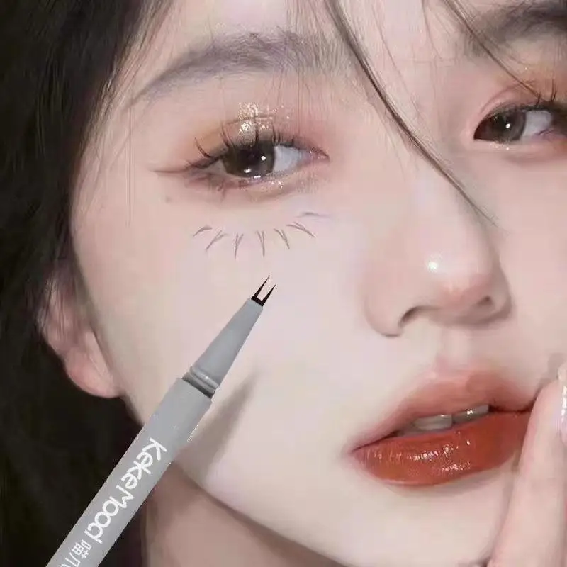 

Lower eyelash eyeliner pen, waterproof and sweat-proof, no makeup removal, long-lasting and non-smudging, very fine.