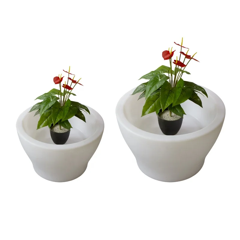 

Luxury Modern Garden Planter Plastic Flower Pot Smart Flower Planter Pot for Home for Party for Weeding