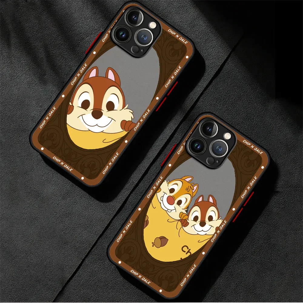 Disney Chip 'n' Dale Phone Case for Apple iPhone 16 14 Pro XR 15ProMax 13 Mini SE 7 8 Plus 12 11 Pro XS Max 14 Cover Hard PC