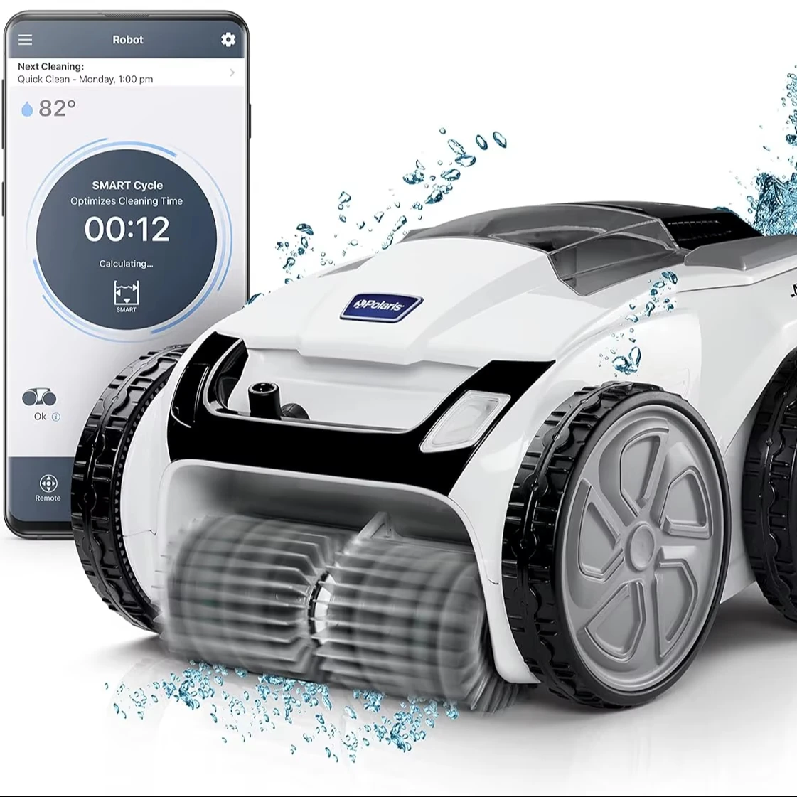 

HOT-SELLING New VRX iQ+ Smart Robotic Pool Cleaner with iAquaLink Control, Extra Long 70' Cable wTangle reducing Swivel