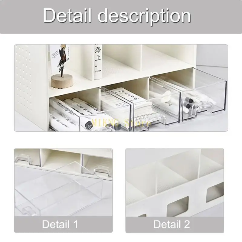 منظمات مكتبية متعددة الوظائف، حامل مجلة الكتب Boodend مع 3 درج منزلق، منظمات مكتبية لتوفير المساحة، أفضل بيع #2