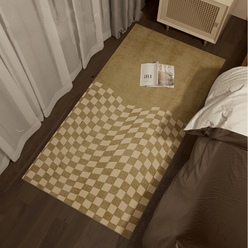 

Carpet for Lattice Room Bedside Decora Modern Minimalist Soft Fashion Cute Girly Heart IG Corridor Living Room Polyester Rug