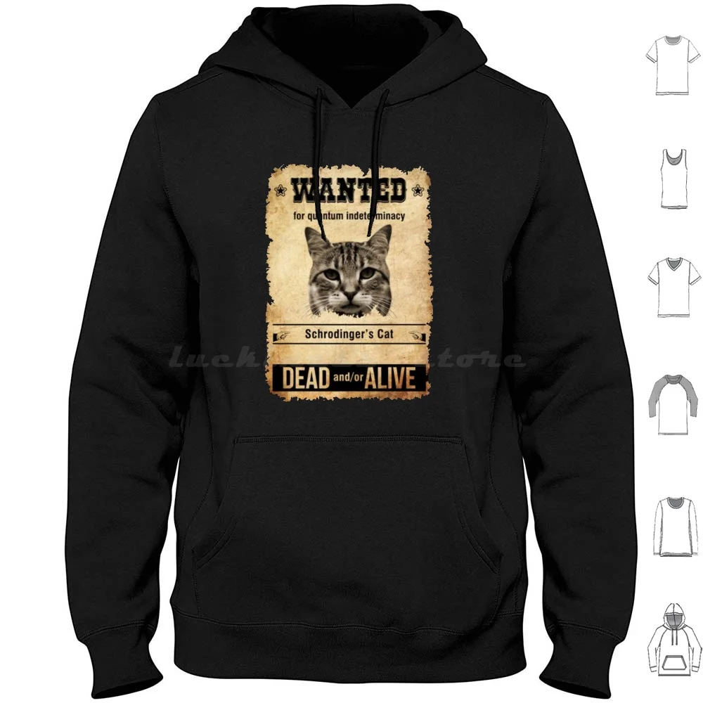 Cadeau amusant sur le thème de la physique : Chat quantique (mort ou vivant) pour femmes et hommes – Sweat à capuche à manches longues
