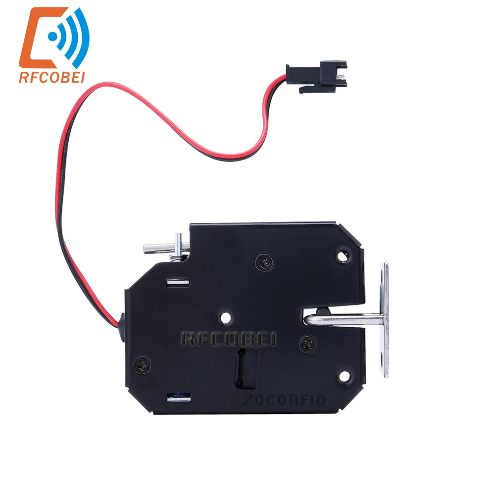 

DC 12V 2A Small Solenoid Electromagnetic Electric Control Cabinet Drawer Lockers Lock Pudsh-push Design, Automatic Open the Door