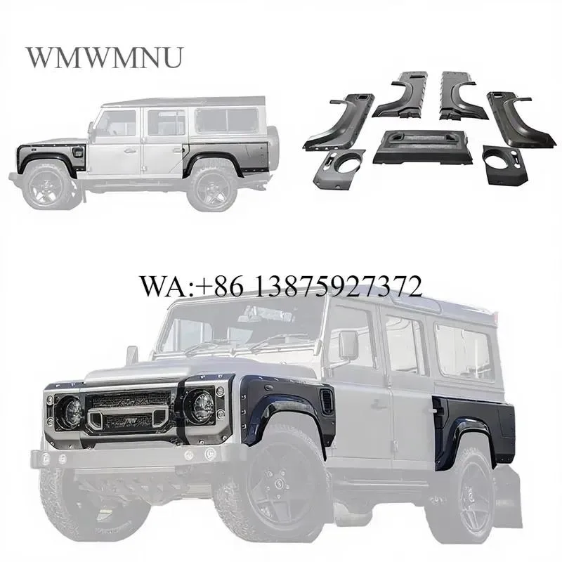 Wmwmnu For Defender 90 110 Wide Body Kit Front Rear Bumpers Fenders Grilles Hoods Auto Parts Car Exterior