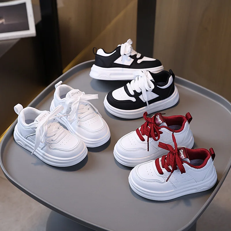 

Модные детские кроссовки 2026 года, весенние новинки, простые универсальные повседневные туфли для девочек, удобные нескользящие кеды для мальчиков, теннисные кроссовки